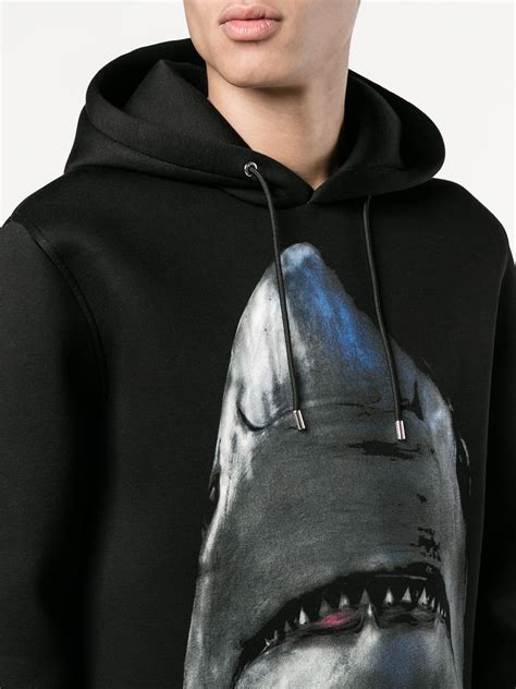 givenchy shark printed hoodie good fake|false Givenchy inscription.